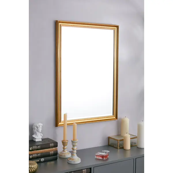 Зеркало декоративное Inspire Классика прямоугольное 50x70 см цвет золото античное