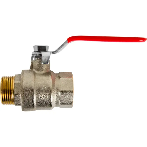 Кран шаровой прямой Equation NRFSFM4034N DN20 PN6 3/4" ВР/НР ручка рычаг латунь