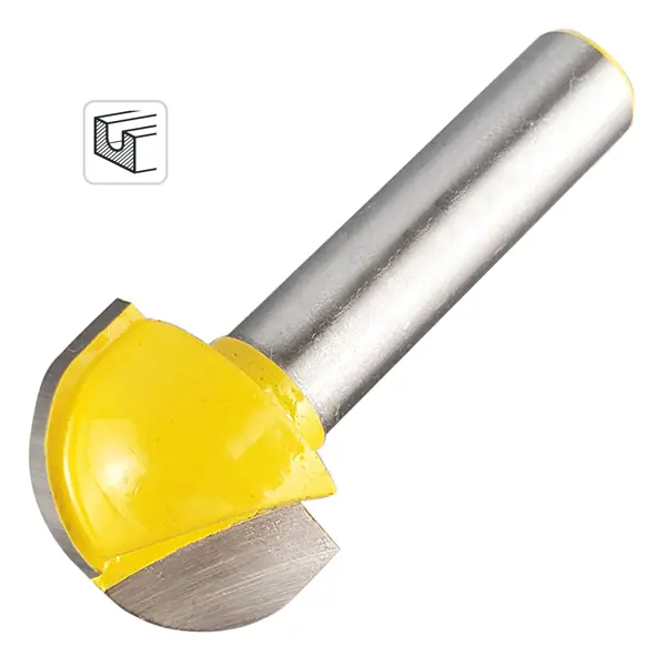 Фреза по дереву пазовая галтельная 553345 19x13 мм хвостовик 8 мм