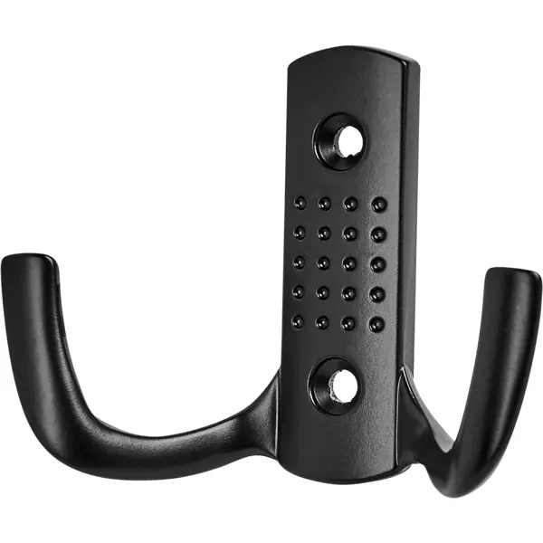 Крючок мебельный 7.7x5.8x2.8 см цвет матовый черный