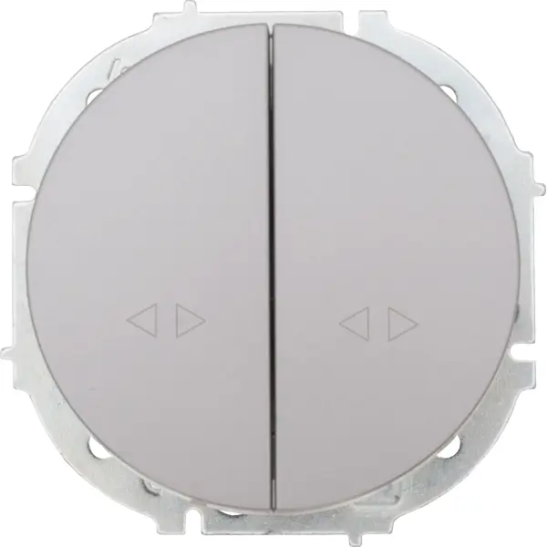Выключатель встраиваемый Lezard Osen 2 клавиши цвет серый матовый