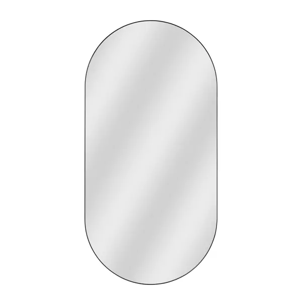 Зеркало декоративное KREAFORTA Oblong овальное 60x81 см металл цвет черный