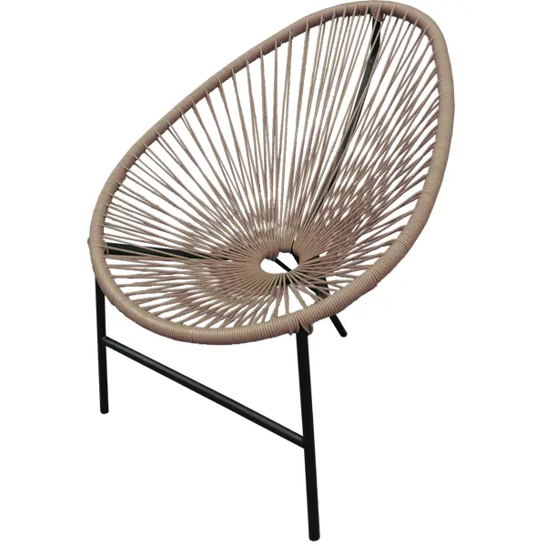 Стул садовый Acapulco 73x88x83 см, искусственный ротанг, цвет бежевый