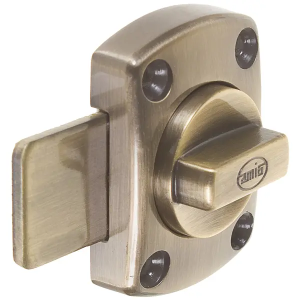 Задвижка механическая Amig Модель 388-40 40x56 мм сталь цвет бронза