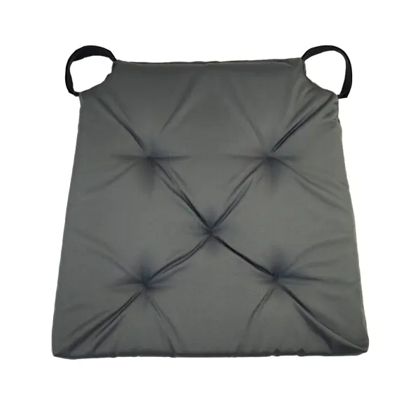 Подушка для стула Linen Way 40/35x40 см цвет стальной