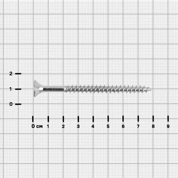 Саморезы универсальные Standers потайные острые оцинкованные 6x80 1 кг