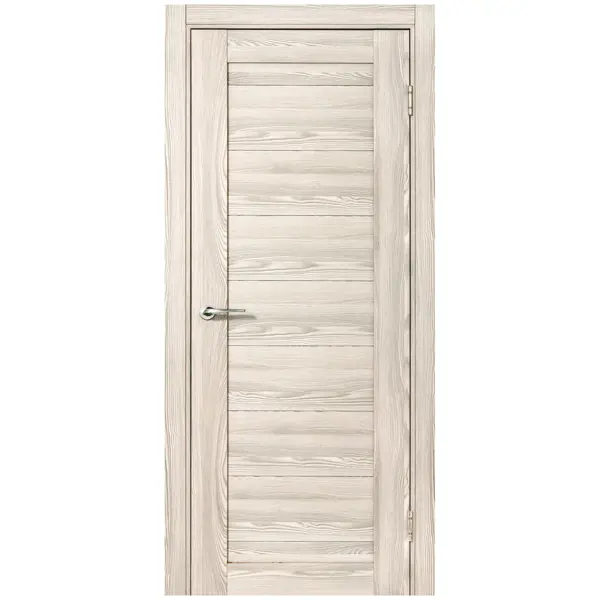 Дверь межкомнатная глухая с замком и петлями в комплекте Верано 90x200 см ПВХ цвет ривьера крем