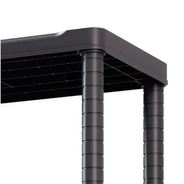 Стеллаж Optimus пластиковый 5 полок 187x90x40 см цвет чёрный нагрузка на полку 70 кг