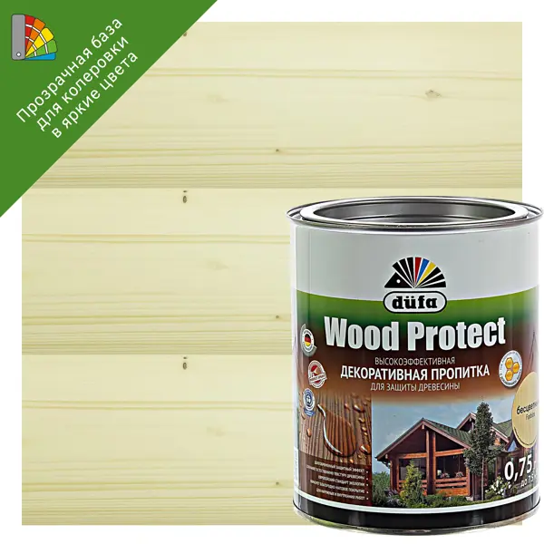 Антисептик Dufa Wood Protect прозрачный 0.75 л