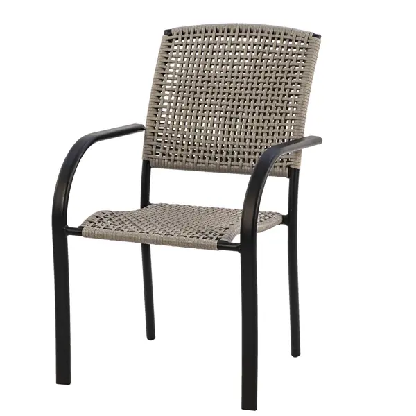 Стул Brut BRU001 56x64x86 см искусственный ротанг/сталь цвет графит