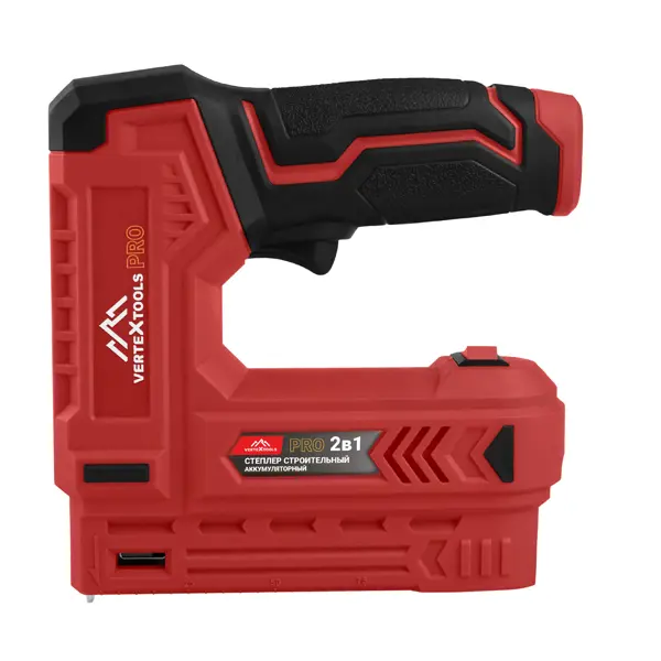 Степлер аккумуляторный Vertextools 0043-09, 3.7 В Li-Ion 2 Ач