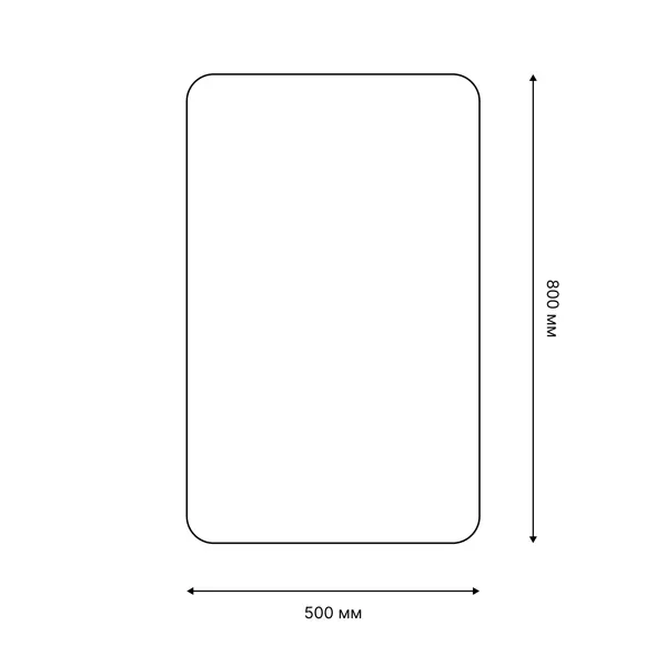 Коврик для ванной Lemer Tocantis 50x80 см цвет серый