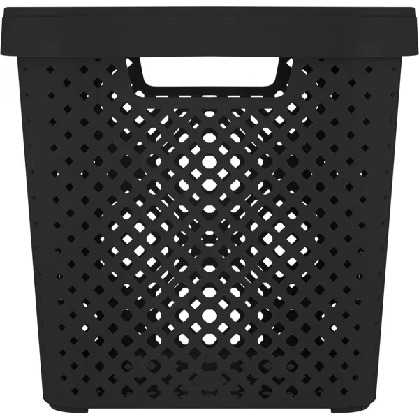 Корзина для хранения Plast Team Миен 31x30x31 см полипропилен цвет черный