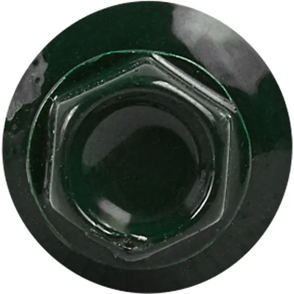 Саморезы кровельные по дереву Standers с пресс-шайбой RAL6005 4.8x35 12 шт.