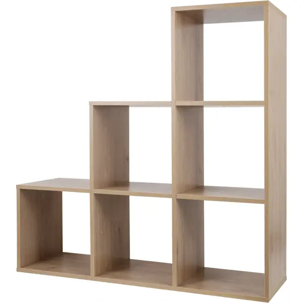 Стеллаж Spaceo KUB 123K 6 секций 104.8x104.9x31.7 см ЛДСП цвет гикори джексон