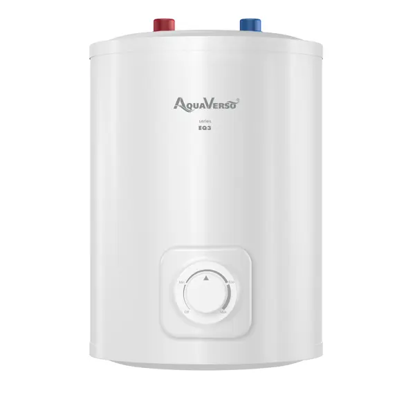 Накопительный водонагреватель электрический 10 л AquaVerso EQ3-10 O 1.2 кВт эмалированная сталь мокрый ТЭН