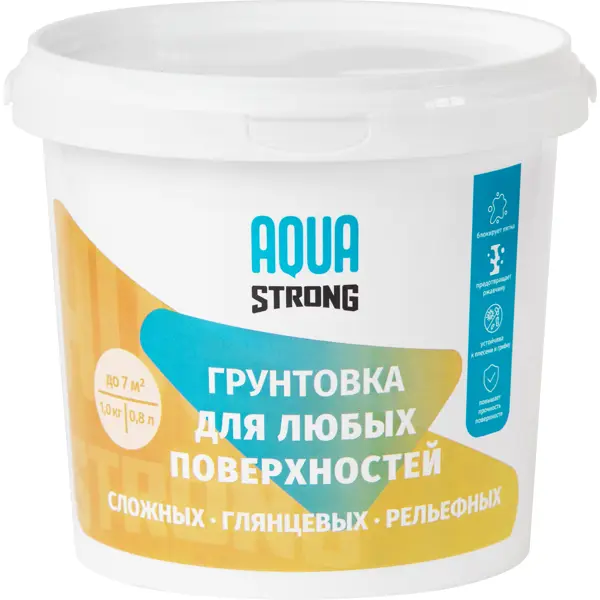 Грунтовка Aquastrong для всех поверхностей 1 кг