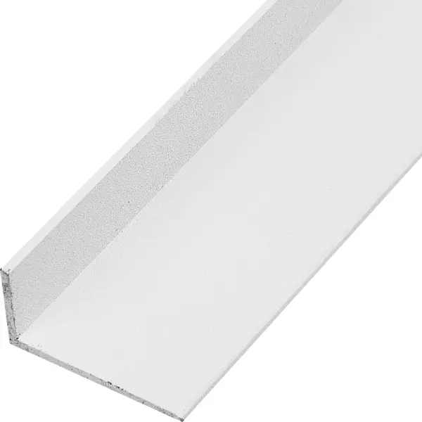 Профиль L-образный алюминий окрашенный 40x20x2x2700 мм белый