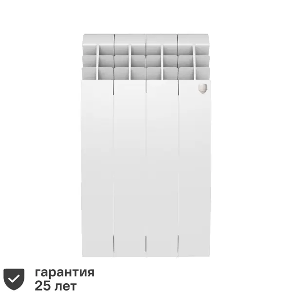 Радиатор секционный Royal Thermo Biliner 500/87 4 секции боковое подключение биметалл белый