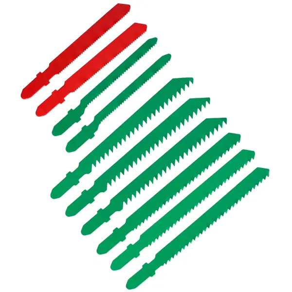 Набор пилок для электролобзика по дереву и металлу, 10 шт.