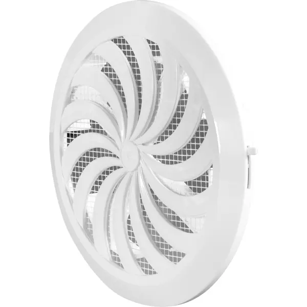 Решётка вентиляционная Equation D100/150 мм 180 мм полистирол цвет белый