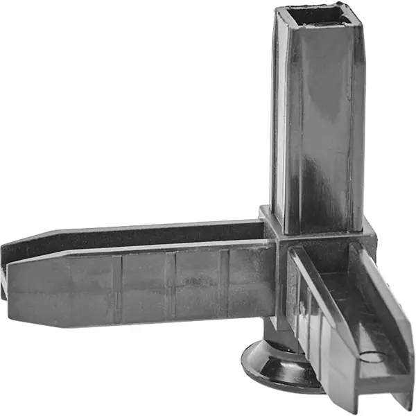 Коннектор 3 Лофт с регулируемой опорой пластик черный