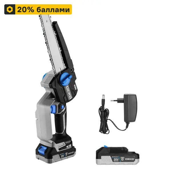Пила аккумуляторная Deko DKCHS20V 20 В 23.8 см