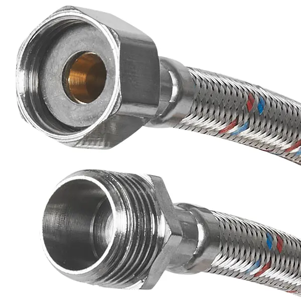 Гибкая подводка для воды Aquabeam 1/2"x1/2" гайка - штуцер 200 см