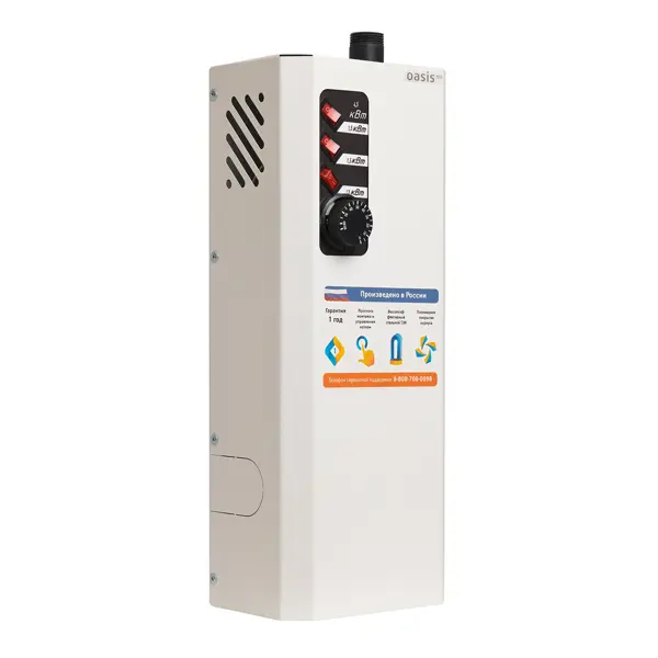 Электрический котел 4.5 кВт Oasis Eco KN-4.5 220 В одноконтурный настенный