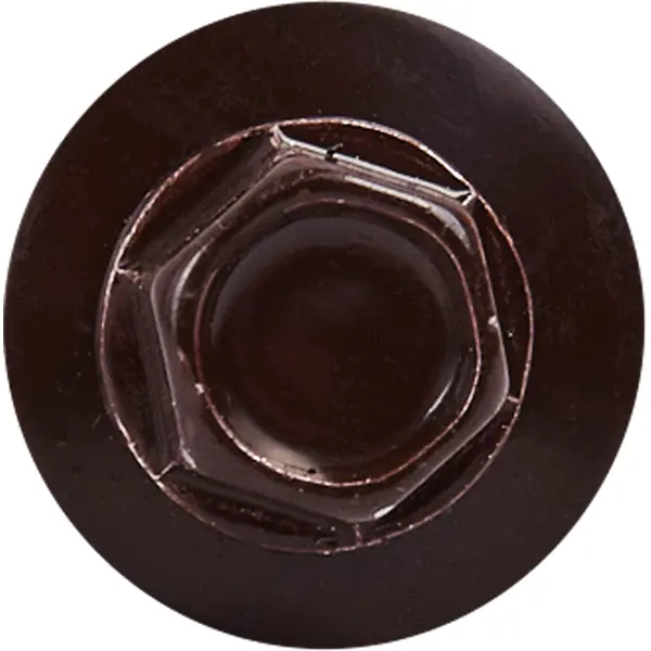 Саморезы кровельные по металлу Standers с пресс-шайбой RAL8017 5.5x32 8 шт.