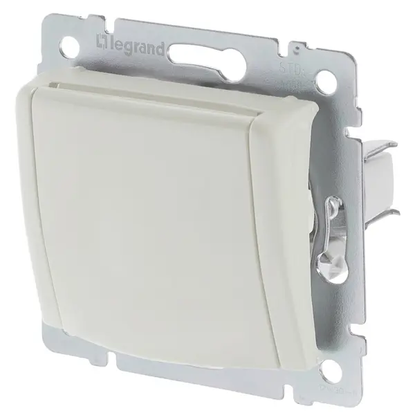 Розетка с заземлением - Legrand Valena - со шторками с защитной крышкой 16А 250В винтовые зажимы - слоновая кость