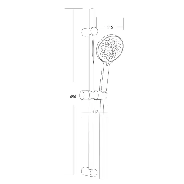 Душевой гарнитур Esko Vert SHS03 3 режима цвет хром