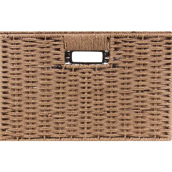 Корзина для хранения 45x21x33 см бумажный шпагат цвет коричневый