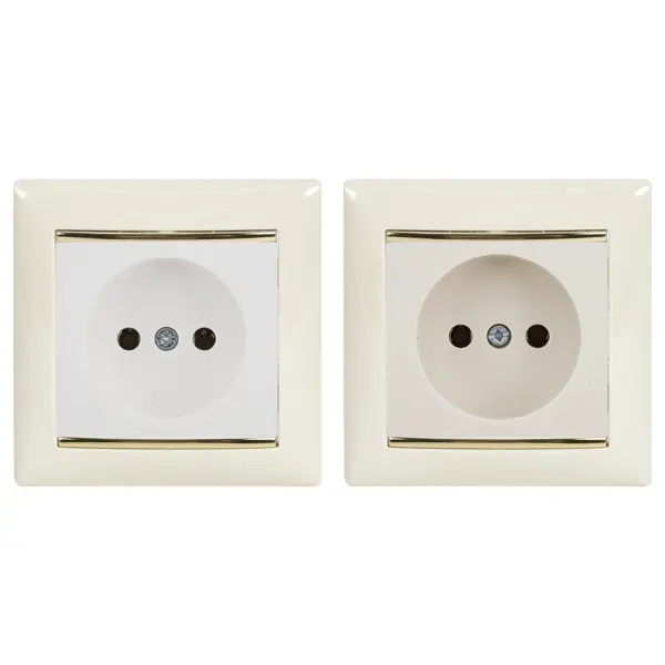 Рамка для розеток и выключателей Legrand Valena 1 пост, цвет слоновая кость/золотой шёлк