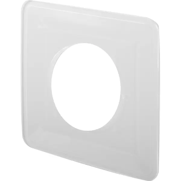 Накладка для розетки №1 1 пост цвет прозрачный