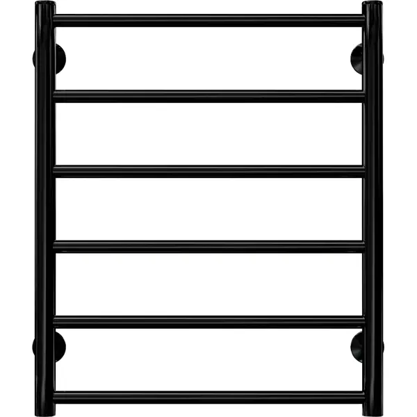 Полотенцесушитель водяной лесенка Equation 50x64 см нижняя подводка 1/2"x3/4" нержавеющая сталь цвет черный
