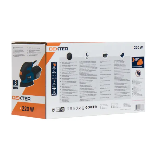 Дельташлифовальная машина сетевая Dexter 220MFS2.5, 220 Вт
