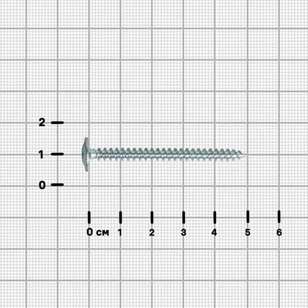 Саморезы по металлу DILWIS с пресс-шайбой острые оцинкованные 4.2x50 мм 100 шт.