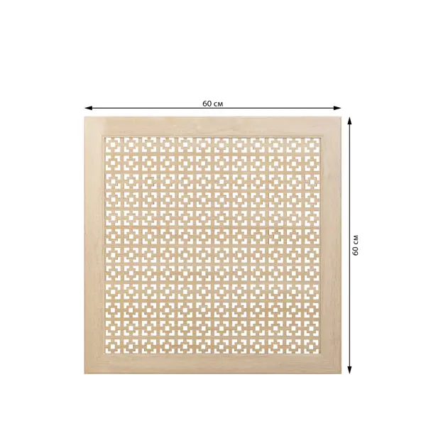 Экран радиатора Дамаско 60x60 см МДФ цвет дуб сонома