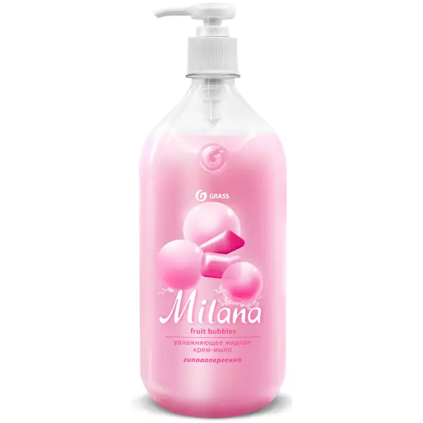 Жидкое крем-мыло Grass Milana Бабл гам 1 л