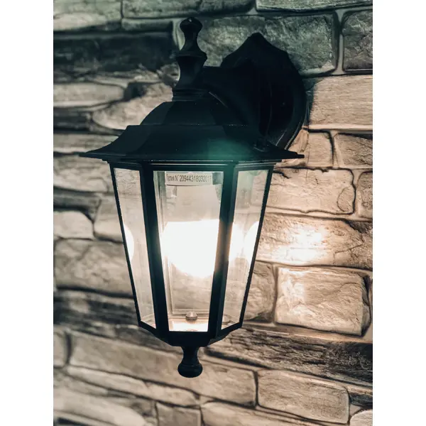 Светильник уличный настенный Inspire Peterburg 1xE27x60 Вт цвет чёрный