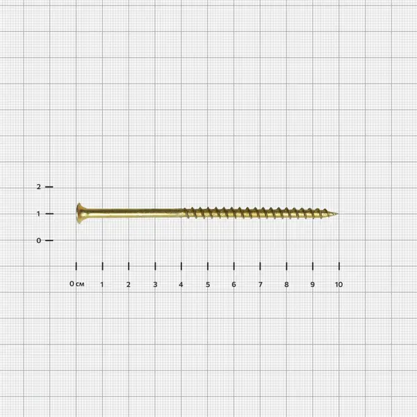 Саморезы по дереву Dilwis потайные острые оцинкованные 4.8x100 мм на вес