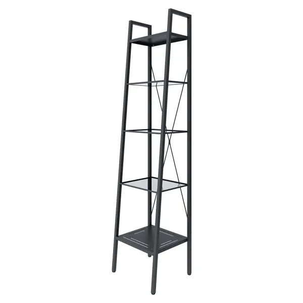 Стеллаж для ванной KONSENSA Бруклин 40x35x170 см цвет черный