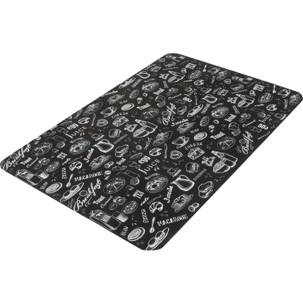 Салфетка-скатерть Завтрак 60x90 см прямоугольная ПВХ цвет чёрный