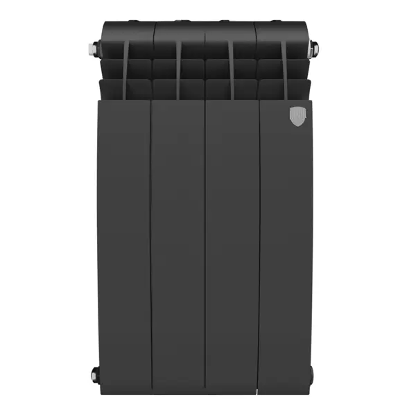 Радиатор секционный Royal Thermo BiLiner B 500/87 4 секции боковое подключение биметалл черный