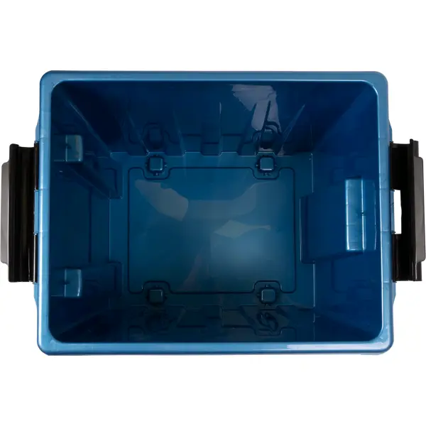 Контейнер Rox Box 50x39x40 см 50 л пластик с крышкой и роликами цвет синий
