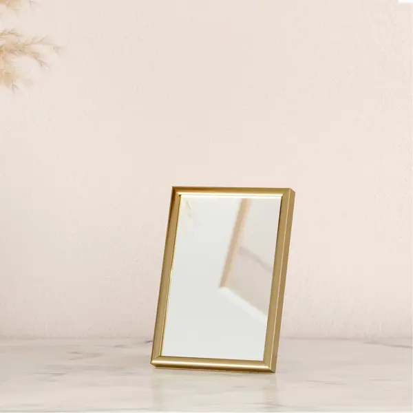 Зеркало декоративное настольное Inspire Lila квадратное 11x16 см цвет золотистый