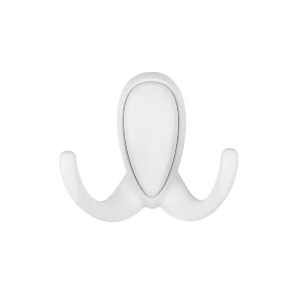 Мебельный крючок N00-N00-MW 13 см ЦАМ белый