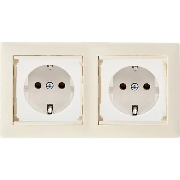 Рамка для розеток и выключателей Legrand Valena 2 поста цвет слоновая кость