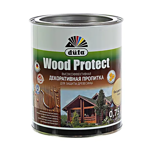 Антисептик Dufa Wood Protect прозрачный 0.75 л